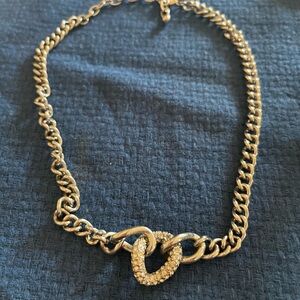 Chic Chain Necklace with Crystal Detail